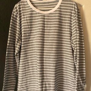 Long sleeve striped shirt large
